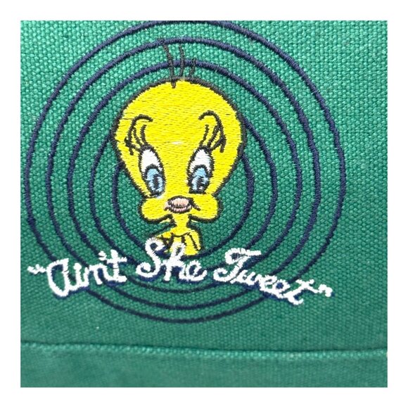 Vintage NEW Warner Bros Tweety "Aint She Tweet" Canvas Pouch Makeup Shaving Bag - Picture 2 of 12